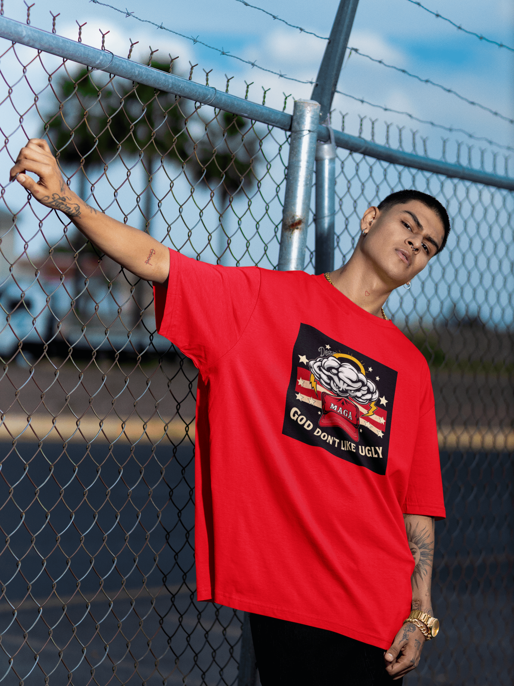 Dear MAGA, God Don't Like Ugly - T-Shirt product image (1)