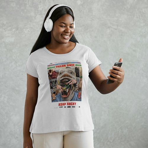 Taylor Swift A$AP Rocky T-shirt

Celebrate the unexpected collaboration of pop icon Taylor Swift and rap sensation A$AP Rocky...