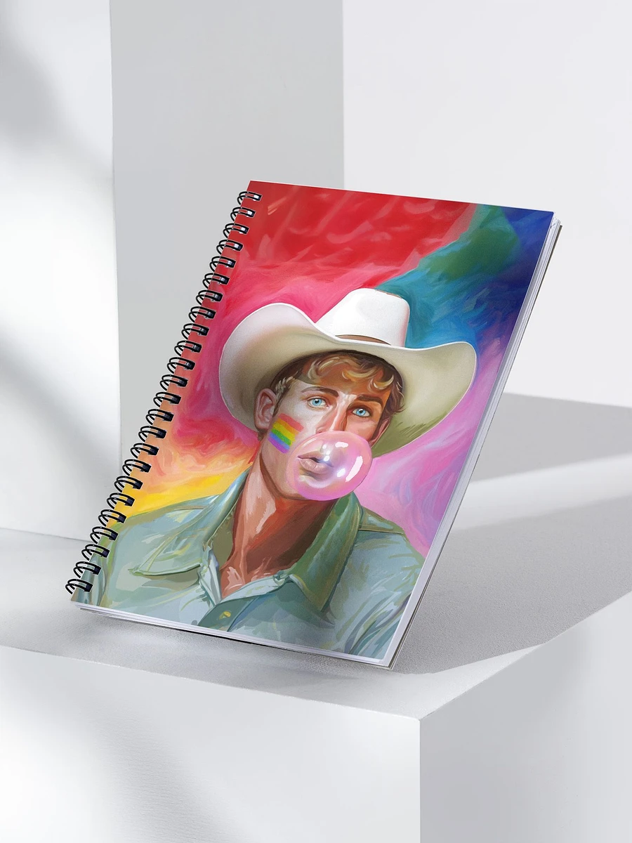 Blond Cowboy – Fun Gay Spiral Notebook product image (3)