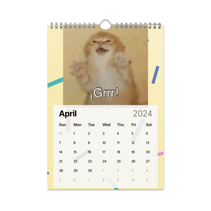 Wall Calendar (2024): Meme Cats product image (2)