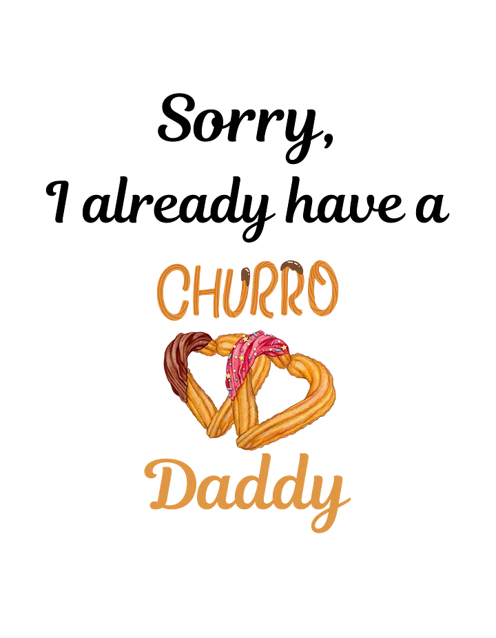 Churro Daddy Heart Women's Crop Tee product image (2)