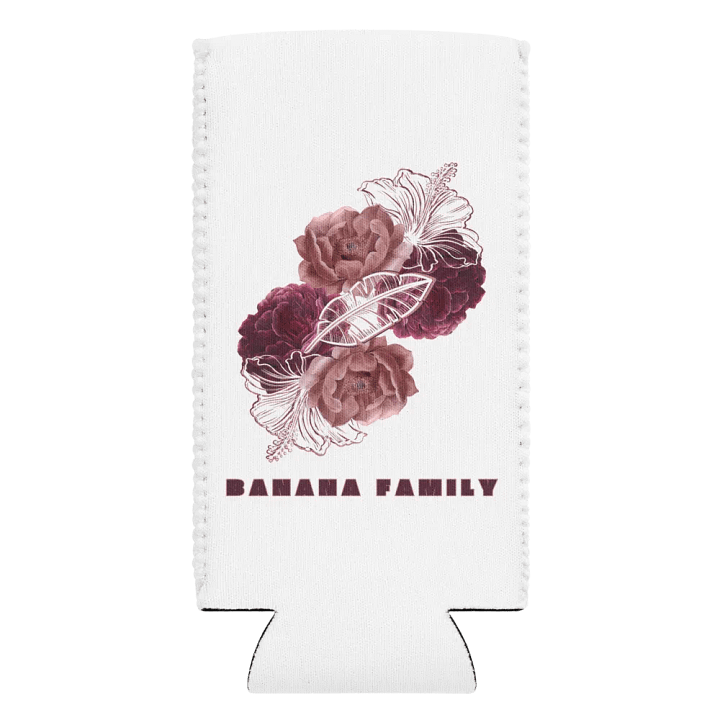 Floral Banana Family Tall Can Koozie product image (1)