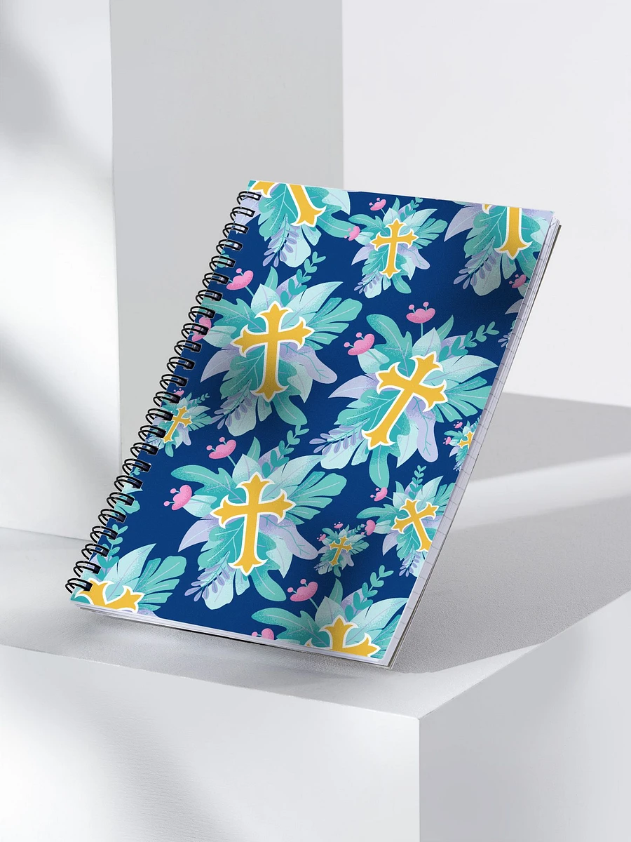 Blue Floral Cross Patterned Journal product image (3)