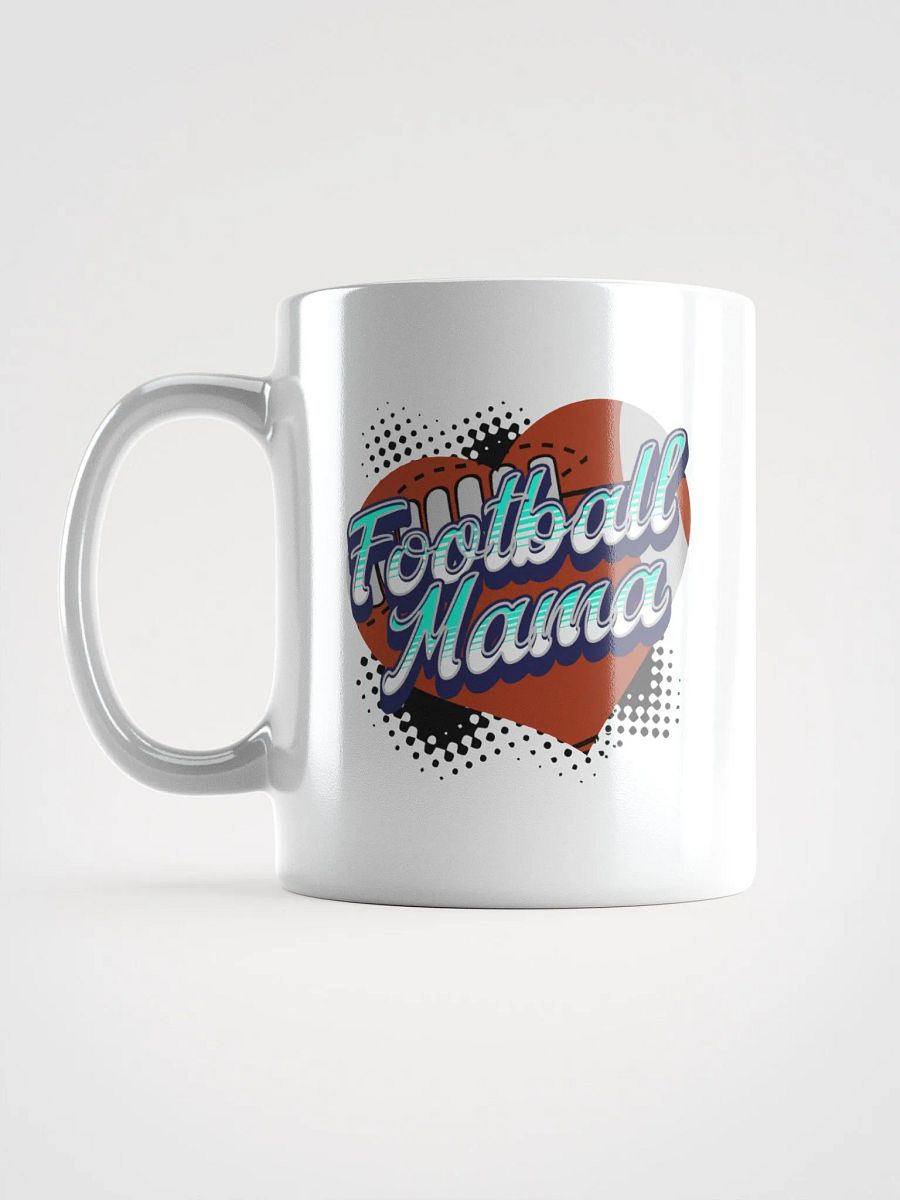 Mama Heart Football Mug product image (1)