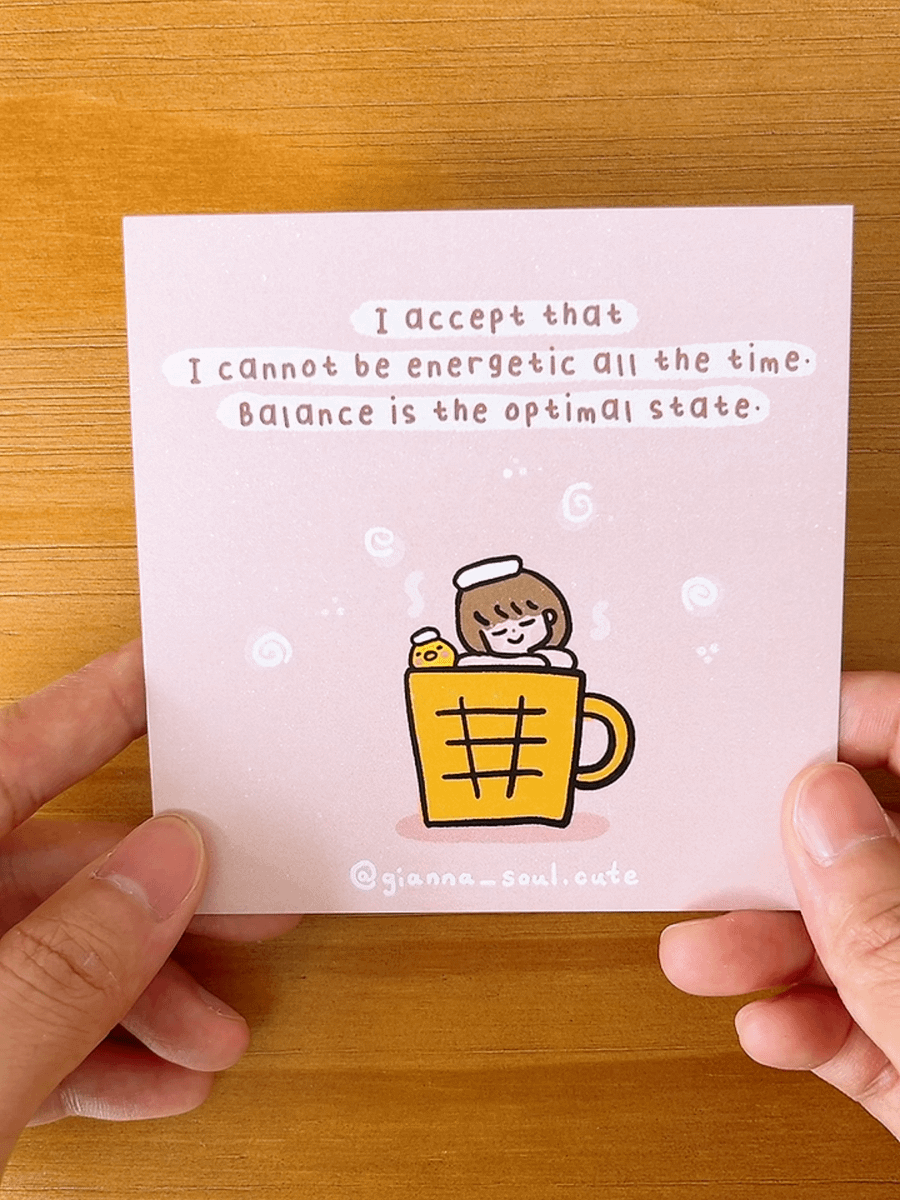 Relax and balance | Positivity Greetings Card product image (5)