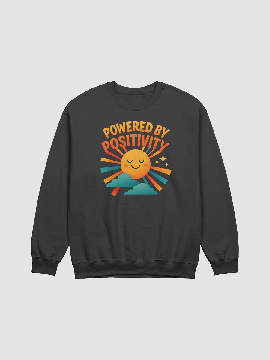 Powered by Positivity – Retro Rainbow Sun Crewneck product image (5)