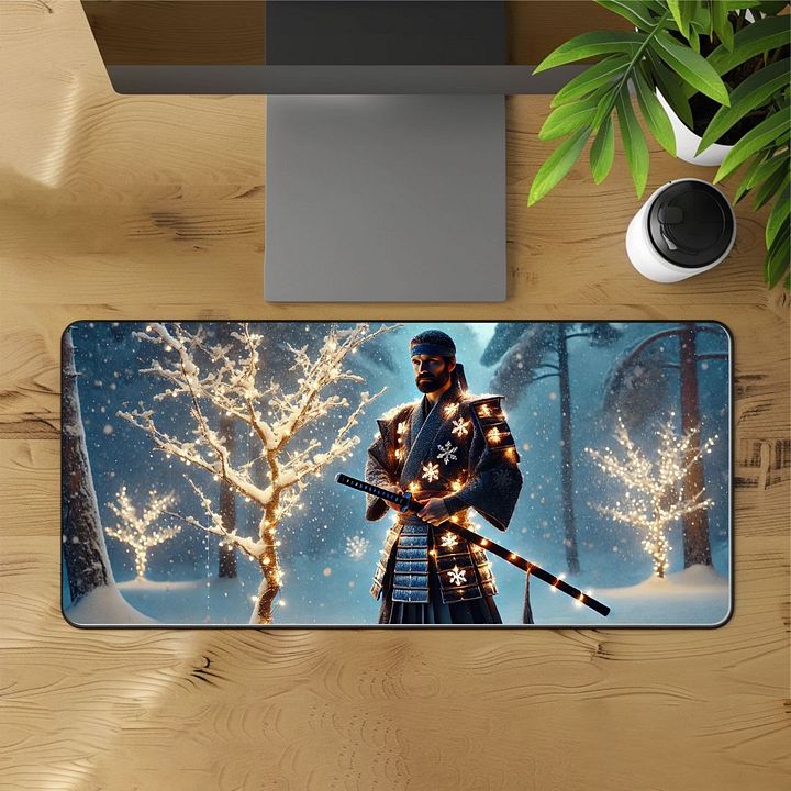 Winter Samurai Desk Mat - 12"x22" product image (1)