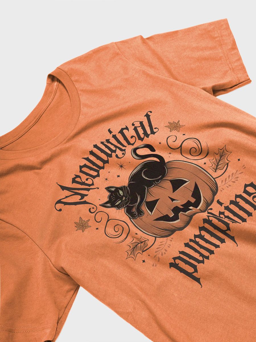 Gothic Pumpkin Cat T-Shirt product image (3)
