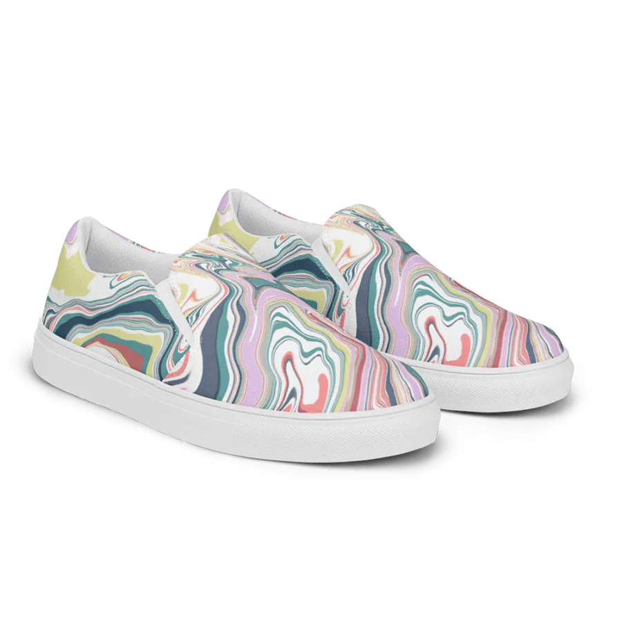 Psychedelic Swirl Women's Slip-Ons product image (6)