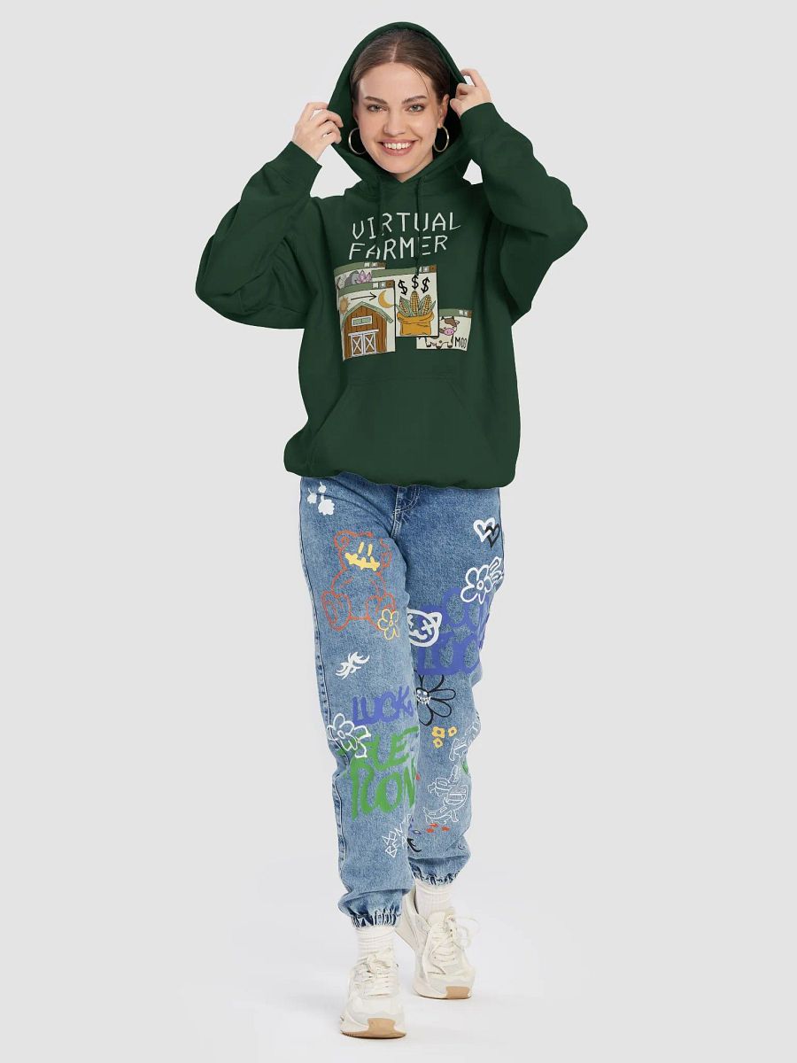 Virtual Farmer Hoodie - White Text product image (8)