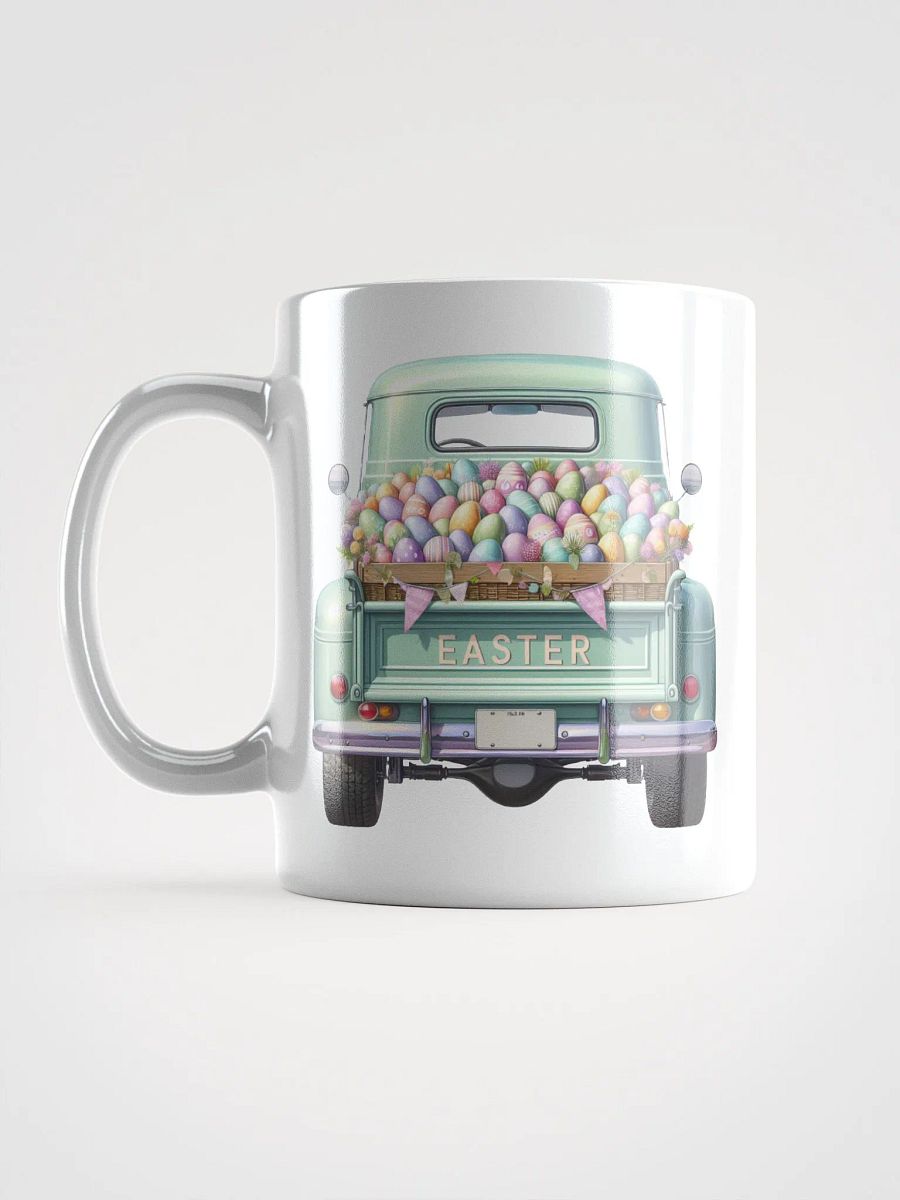 Green Pastel Easter Truck - White Mug product image (2)