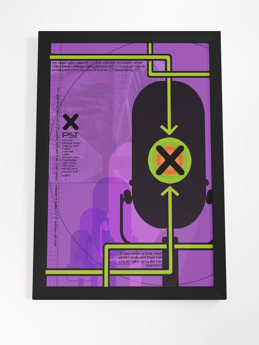 Phase Set Transit | Purple Framed Poster product image (8)