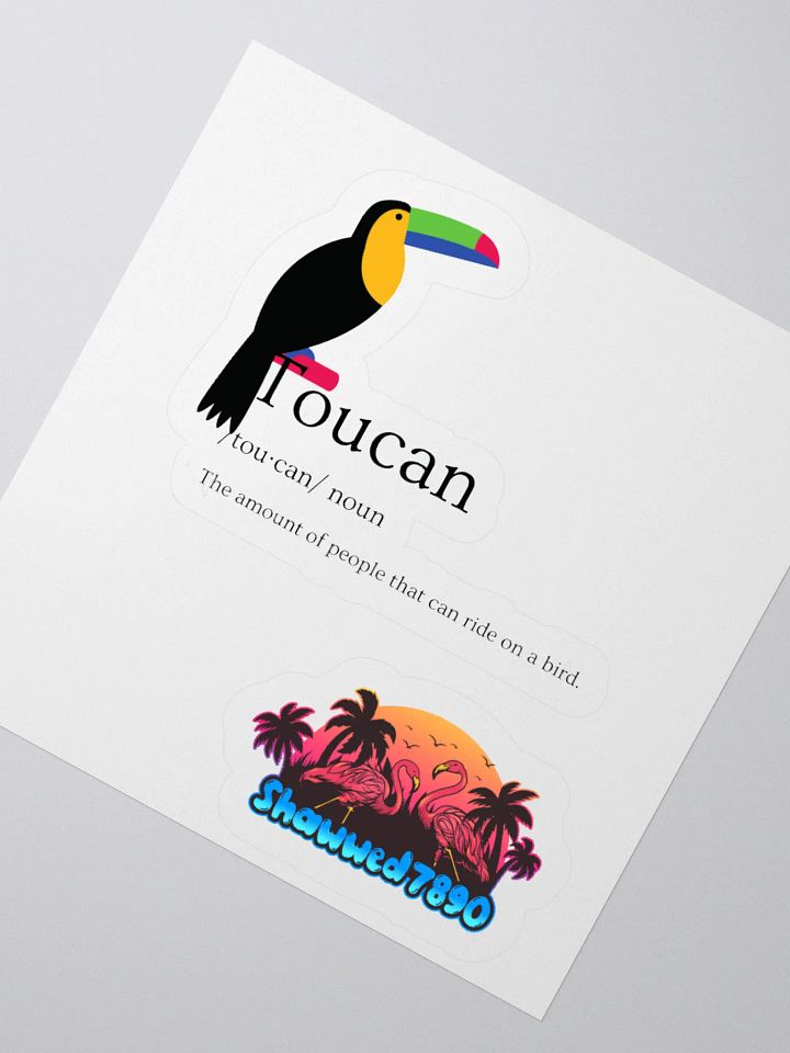 Tropical Toucan Kiss Cut Stickers product image (6)