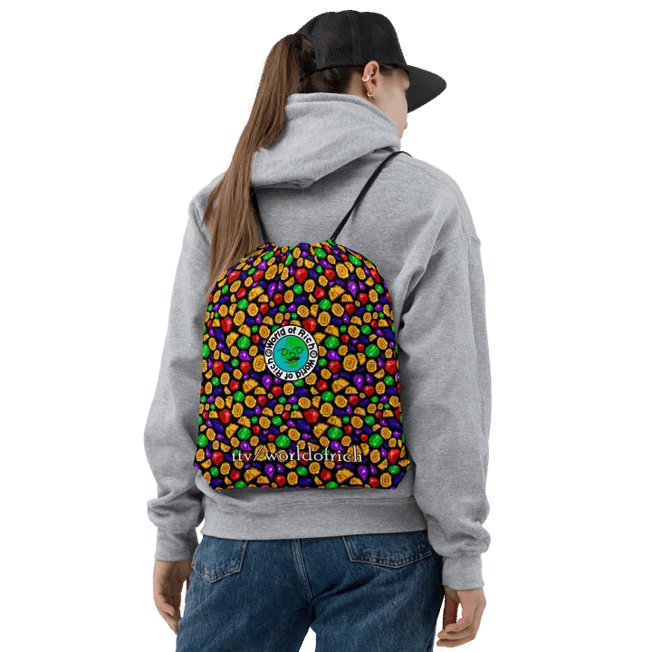 worldofrich Coin and Gem Pull-String Bag product image (2)