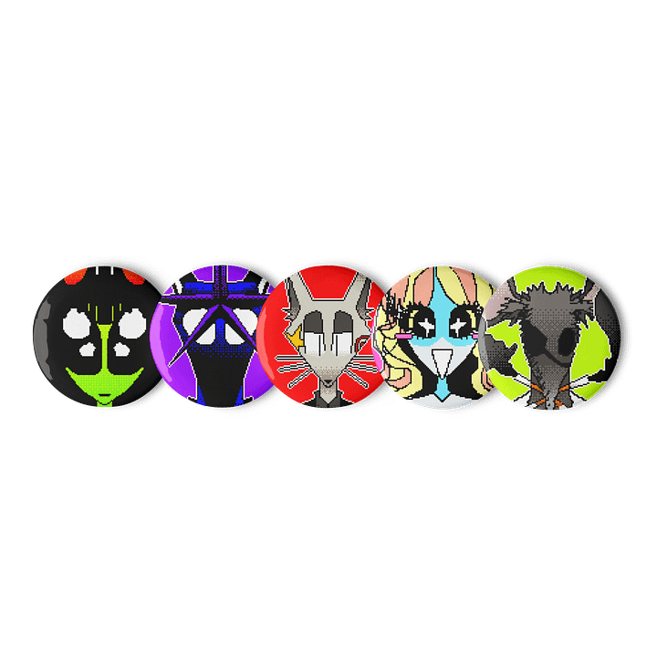 psycho🞱star pin-back button set product image (1)