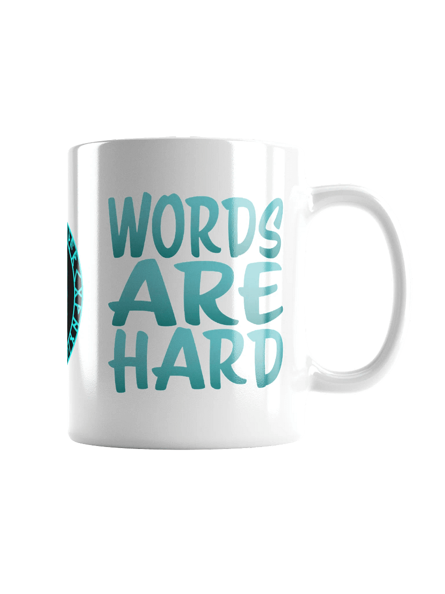 Words Are Hard Glossy Mug product image (1)