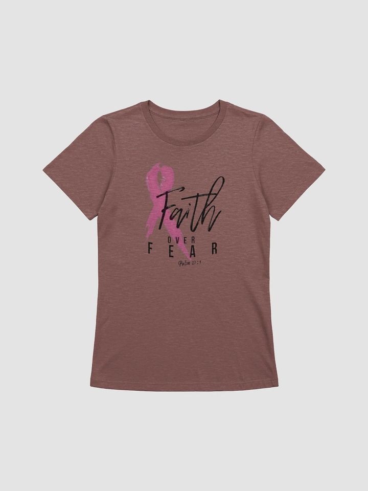 Women's Supersoft Relaxed-fit T-Shirt Faith Over Fear Slogan product image (1)