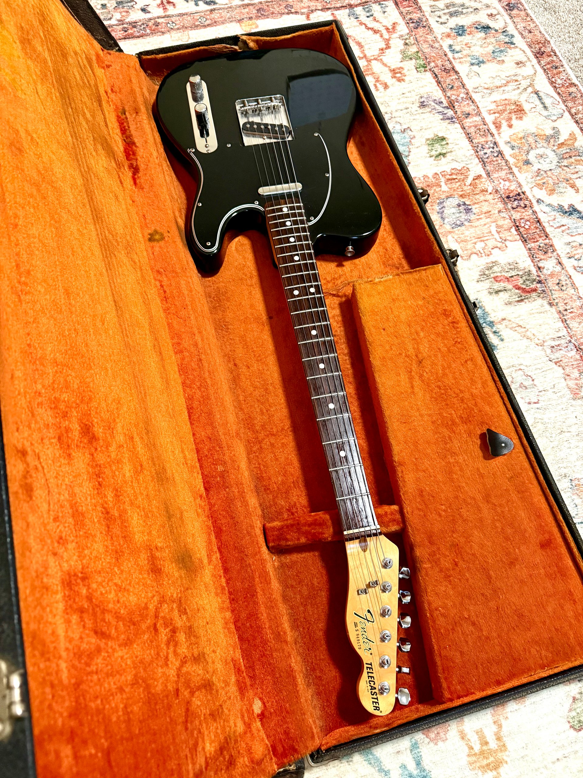 1978 Fender Telecaster "FACTORY BLACK" w/ ROSEWOOD Fretboard + OHSC product image (2)