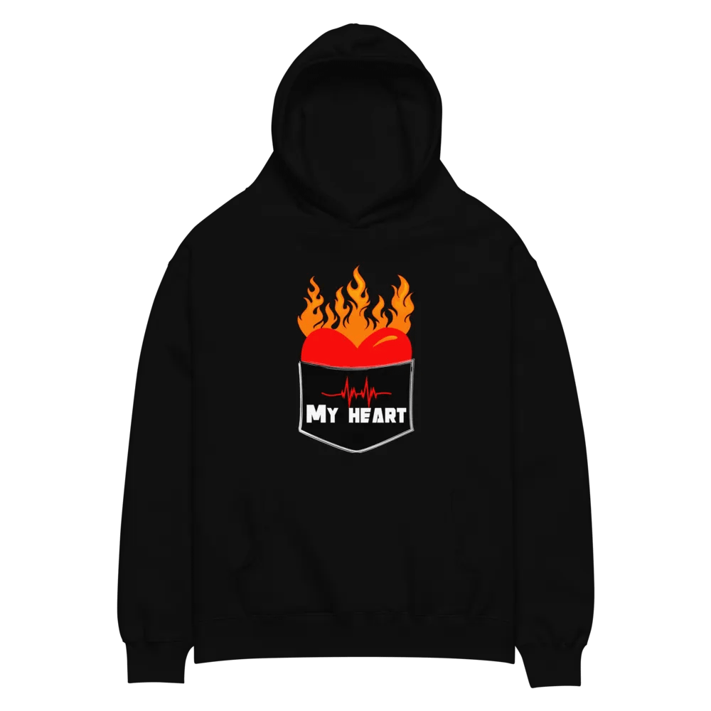 My heart unisex hoodie product image (5)