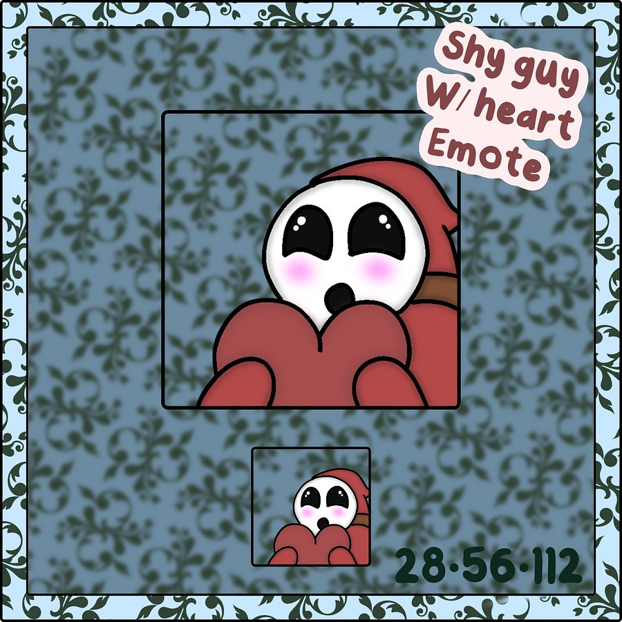 Shy guy heart emote product image (1)