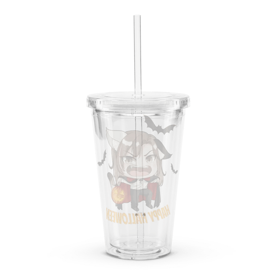 Halloween clear plastic tumbler product image (2)