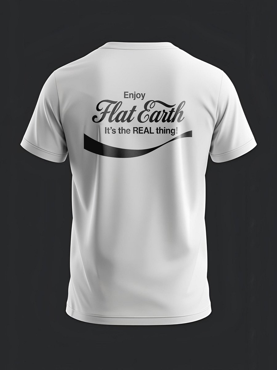 Flat Earth - It's the REAL Thing! Classic Cola Style T-Shirt product image (1)