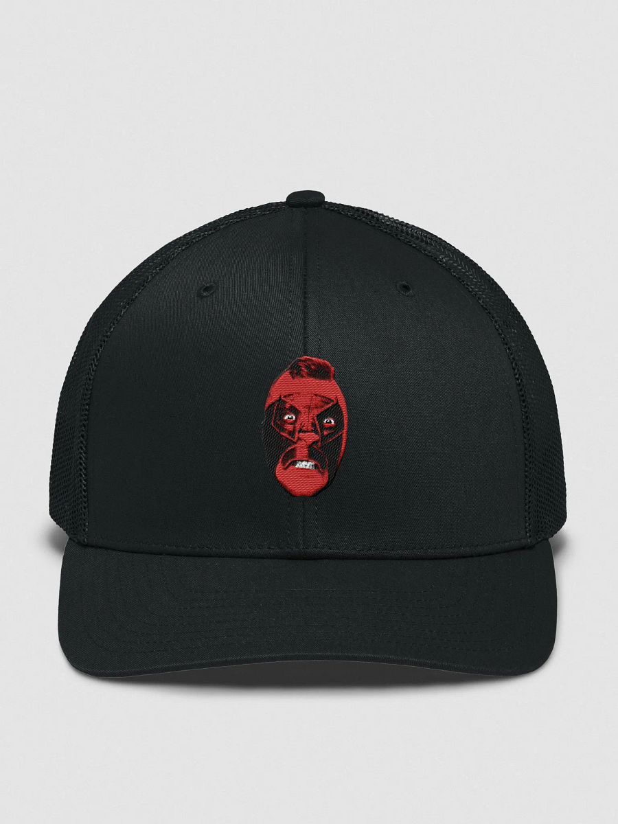 Red face embroidered trucker product image (1)