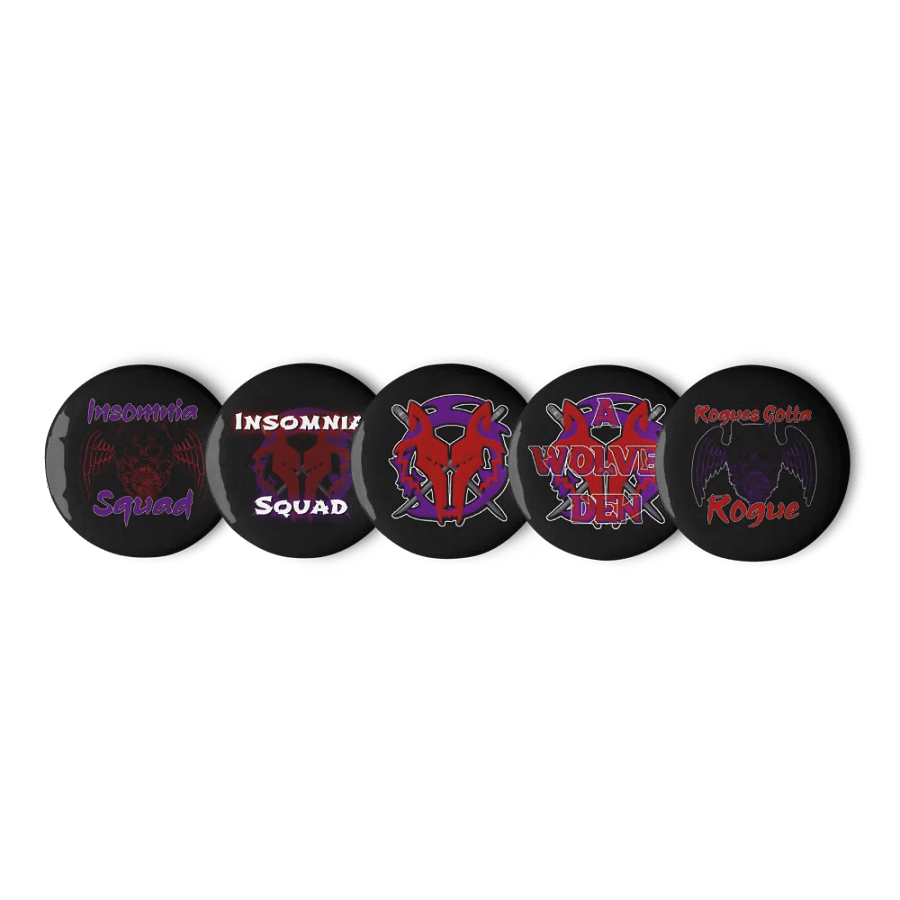 Rogue Squad Button Pins Set product image (3)
