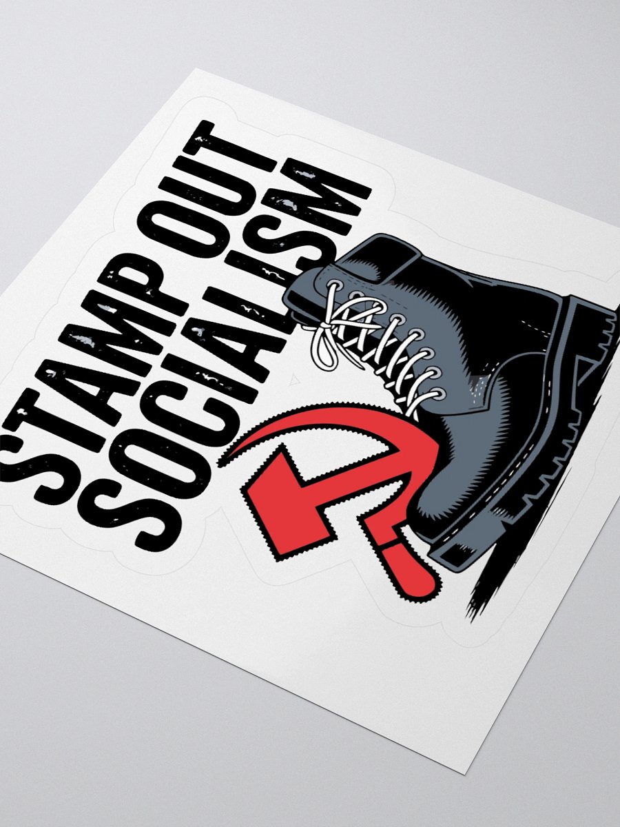 Stamp Out Socialism Boot Graphic Stickers product image (7)