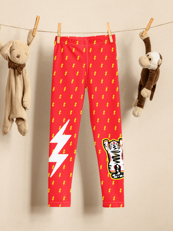 Red and Yellow Lightning - Kid's Leggings product image (1)
