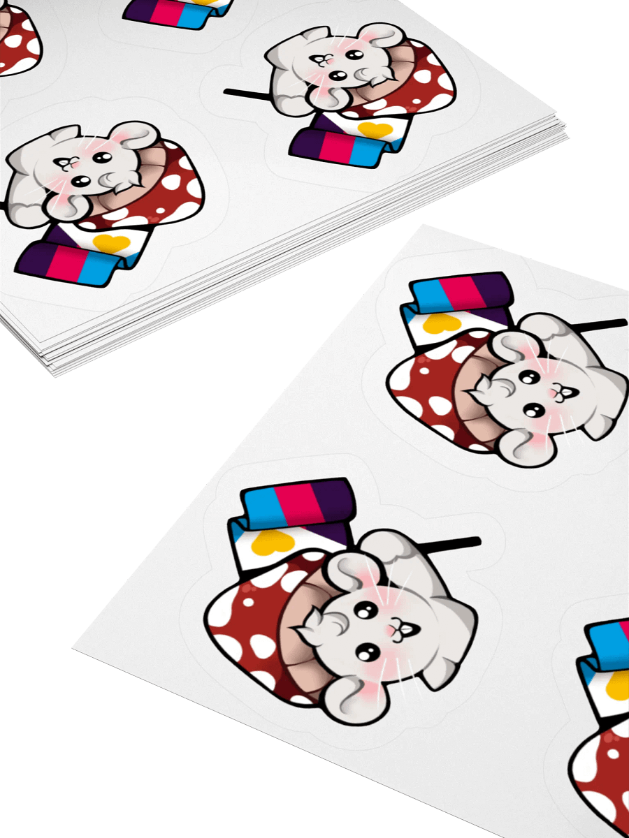 Polyamorous Pride Flag Stickers product image (4)