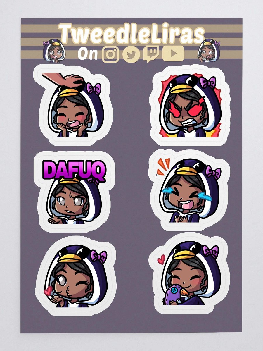 TweedleLiras 1.0 Emote Sticker pack product image (1)
