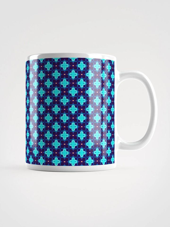Blue & Black Seamless Patterned Ceramic Mug product image (2)