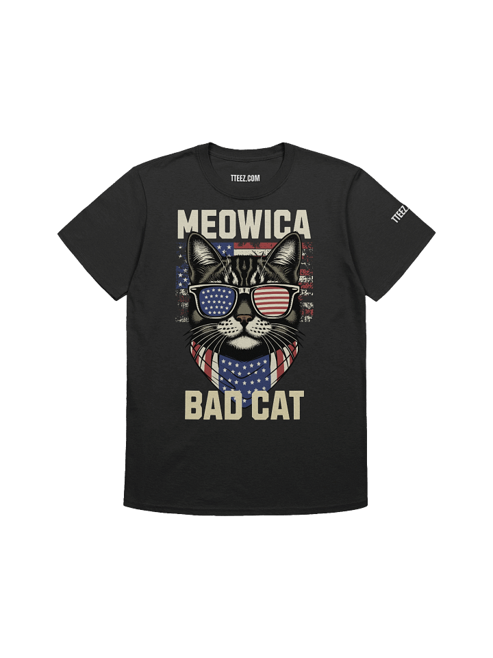 crazy cat t shirt Unisex Softstyle Bad Cat T-Shirt product image (2)