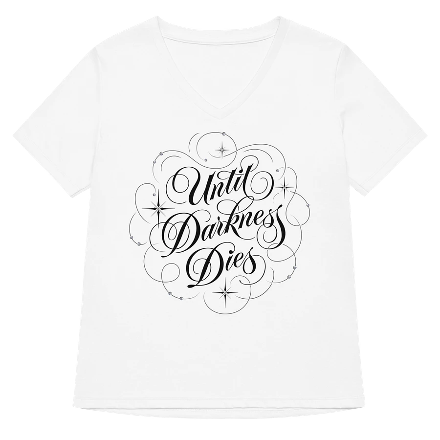 Until Darkness Dies (swirls design) Bella+Canvas Women's Relaxed V-Neck T-Shirt product image (30)