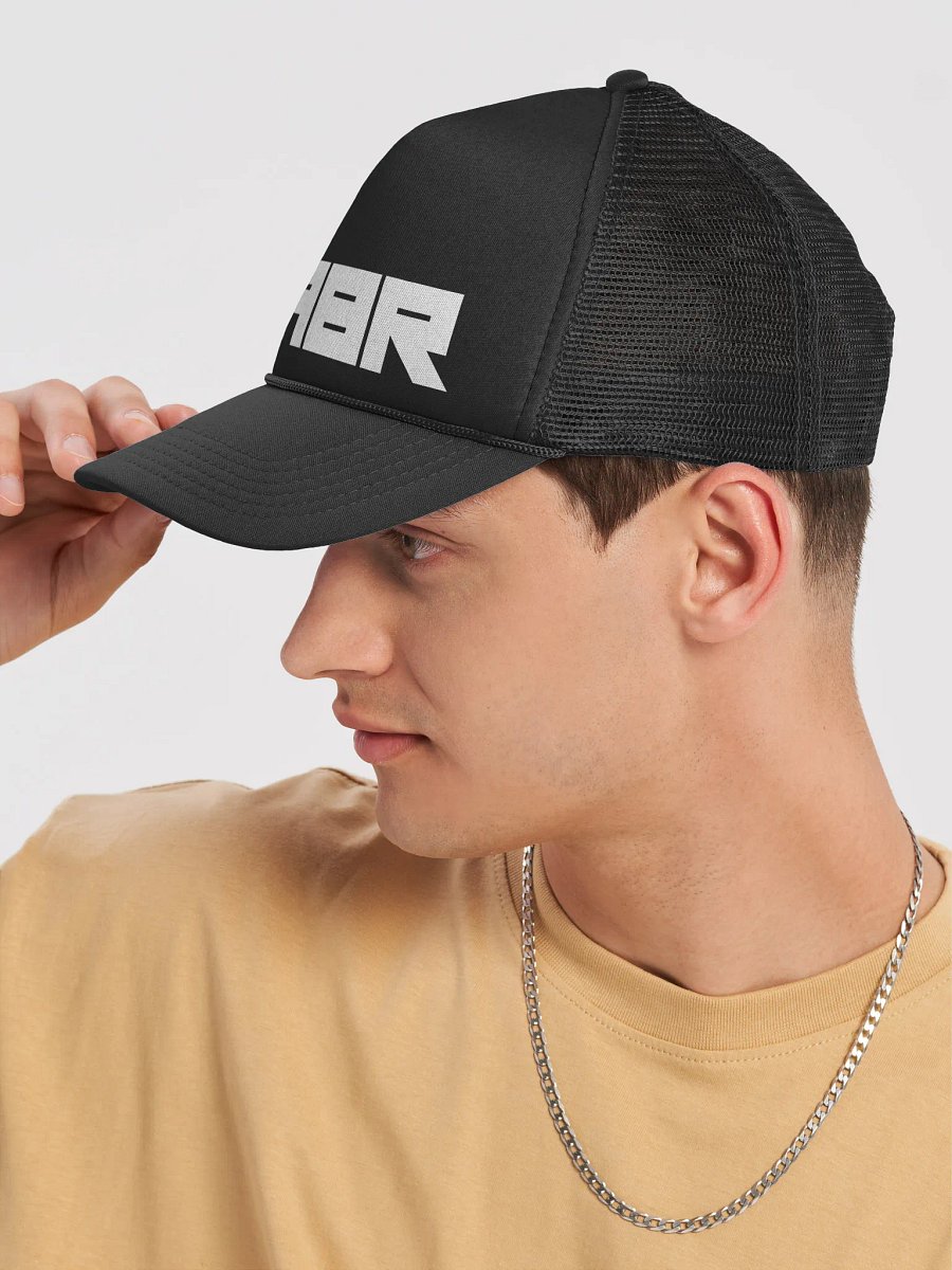 SABR White Logo Unisex Trucker Hat product image (3)
