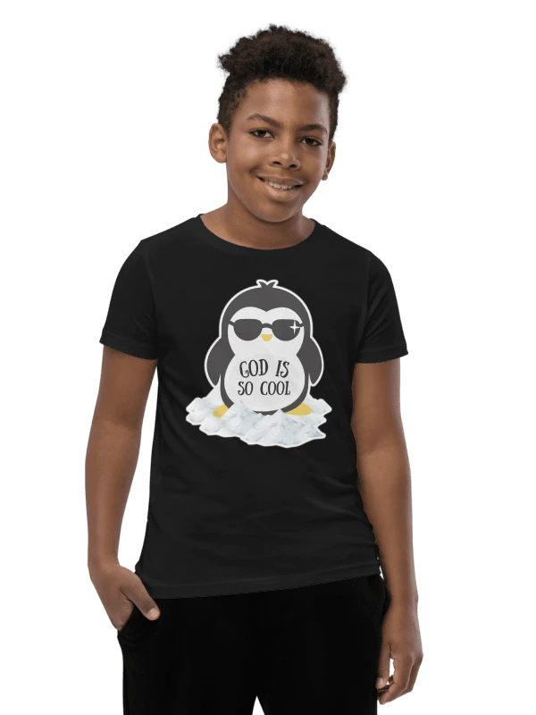 God Is So Cool Penguin Kids T-Shirt product image (6)