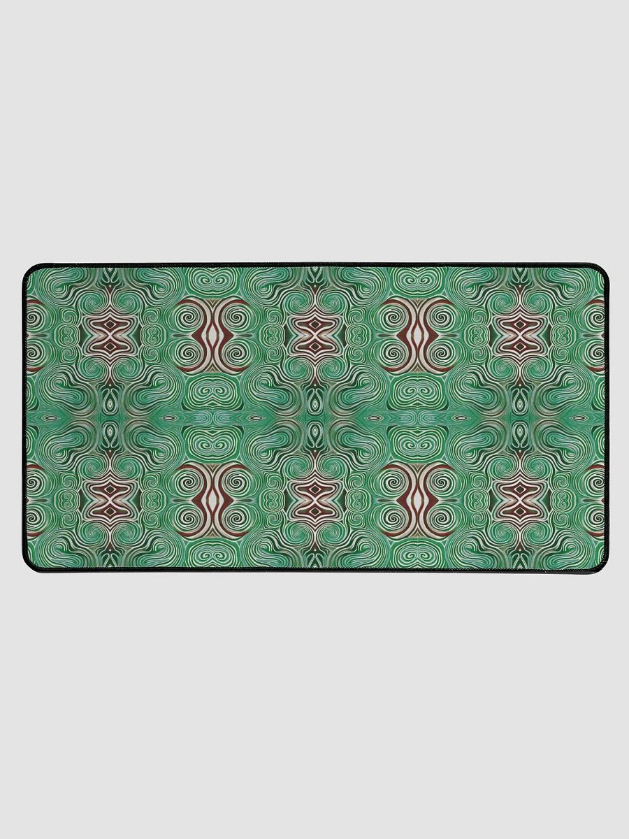 Funky Cool Green Liquid Tie-Dye Desk Mat product image (2)