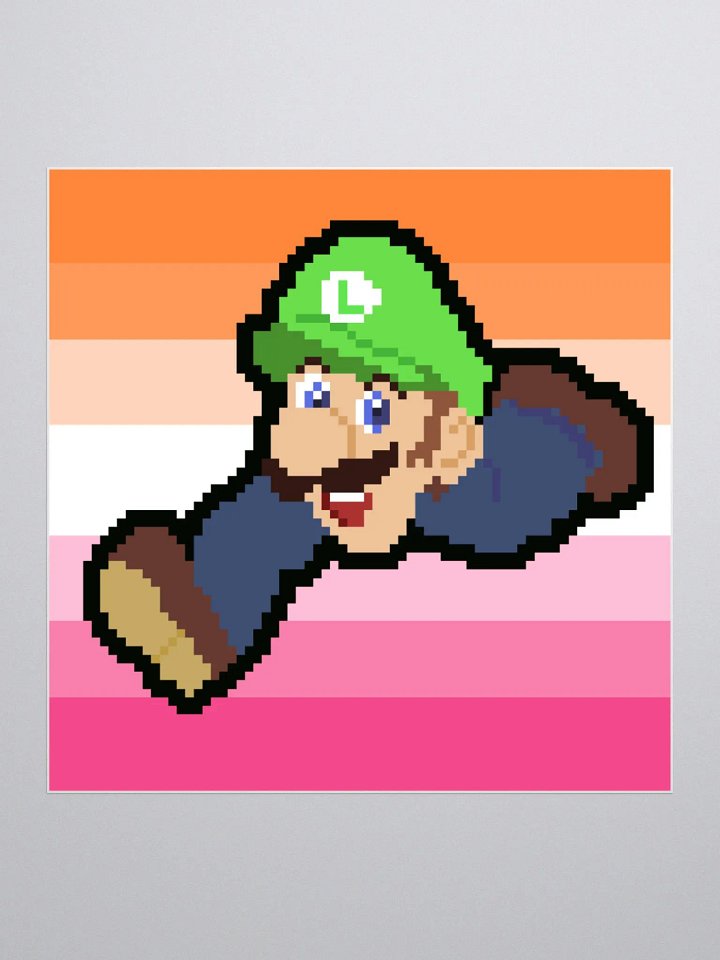 Lesbian Luigi /// Sticker product image (2)