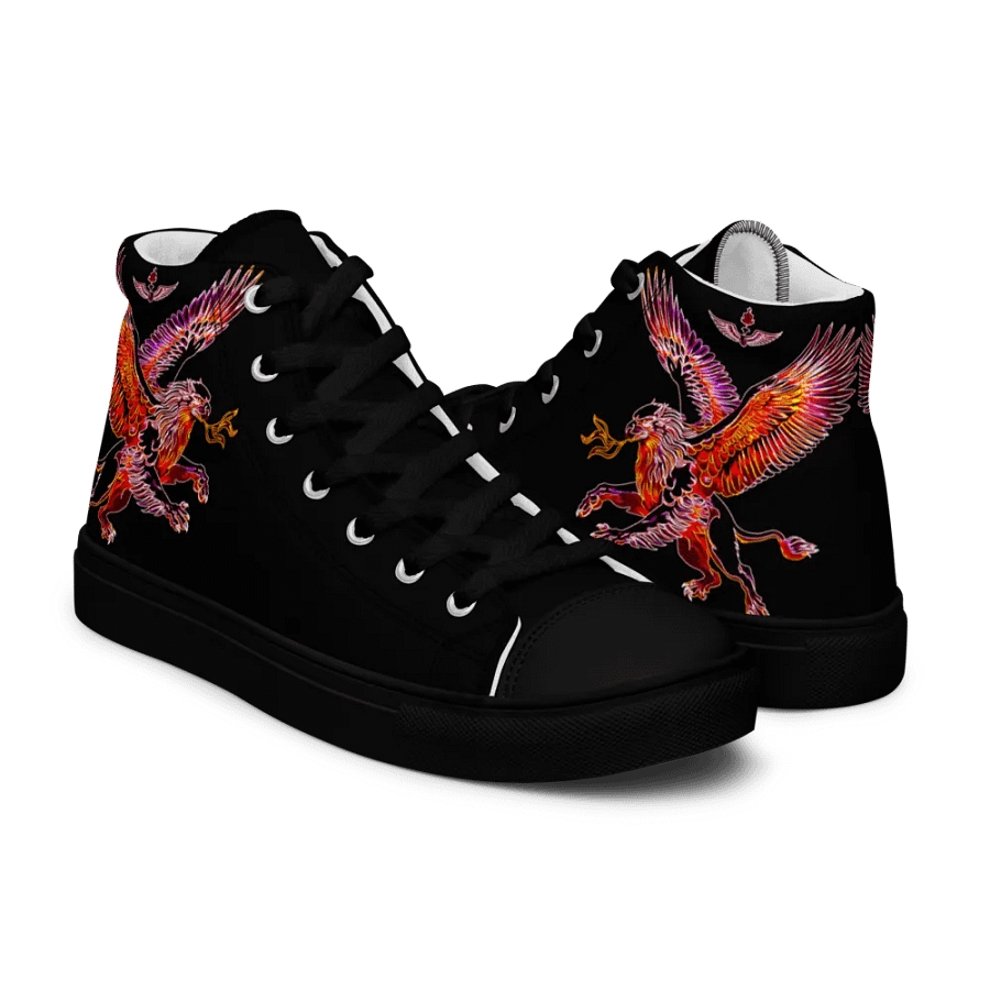 Gripen Flying red//Griffin/Men's High Top Canvas Shoes by Allcolor product image (8)