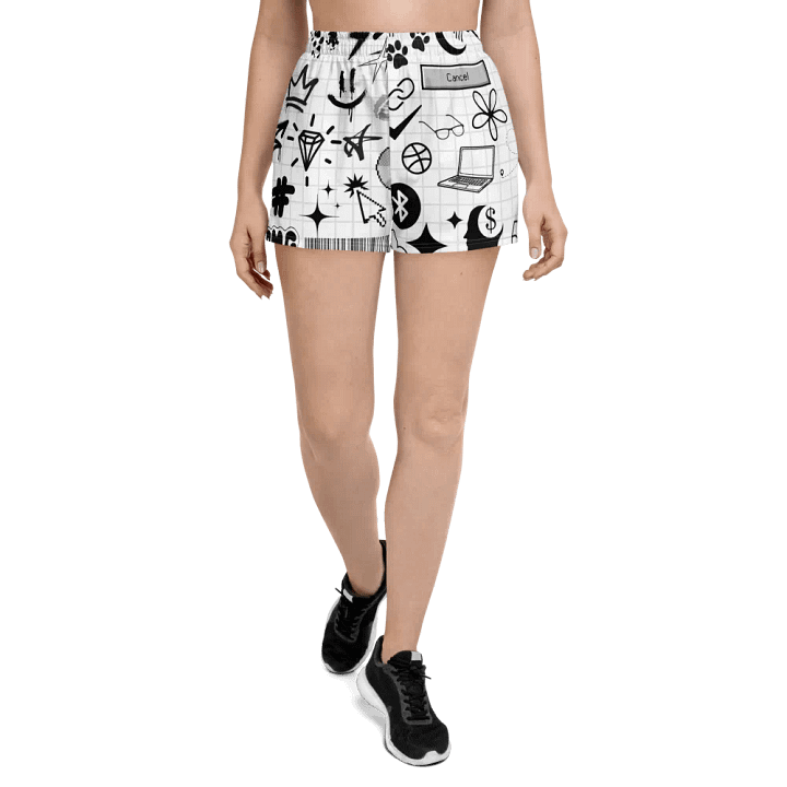 TheeMlle'N'Chill - All Over Print Loose Shorts product image (2)