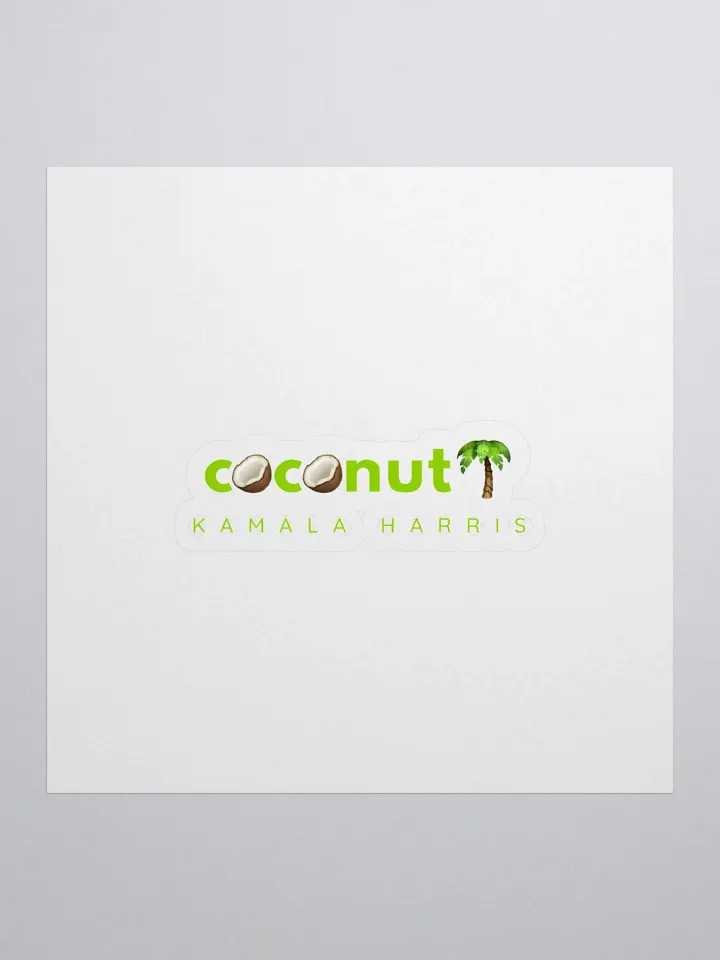 Coconut-themed Kiss Cut Stickers product image (1)