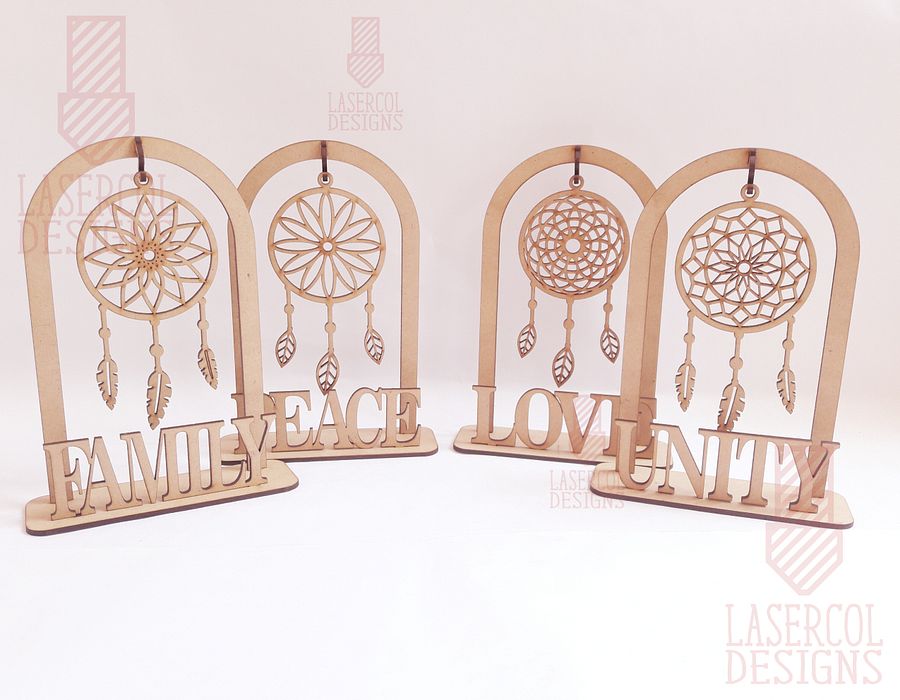 Dreamcatcher on stand - Laser Cut Files product image (7)