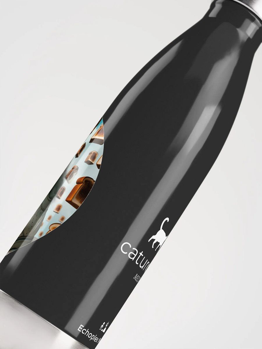 Toast Cat #1 - Stainless Steel Water Bottle product image (3)