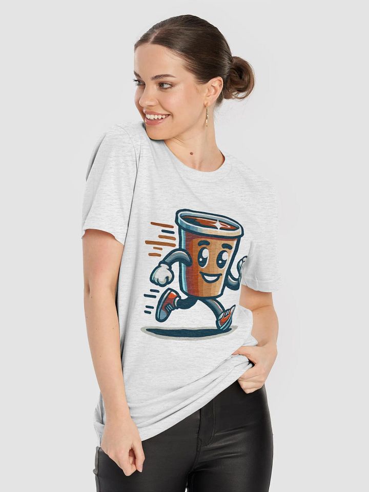 Energetic Coffee Cup Cartoon T-Shirt product image (1)