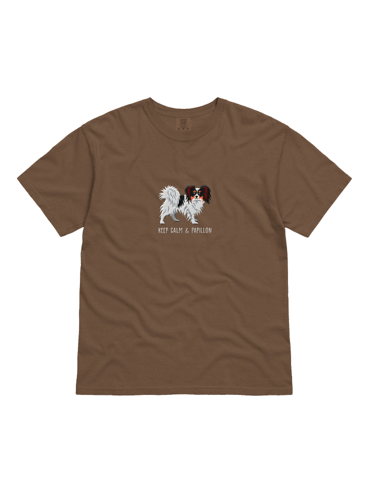 Keep Calm & Papillon T-Shirt(Embroidered) of a Papillon(Tricolor) product image (11)