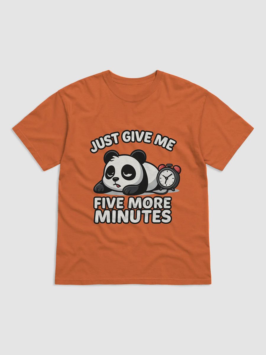 Five More Minutes Panda Tee – Cute & Lazy Morning T-Shirt product image (1)