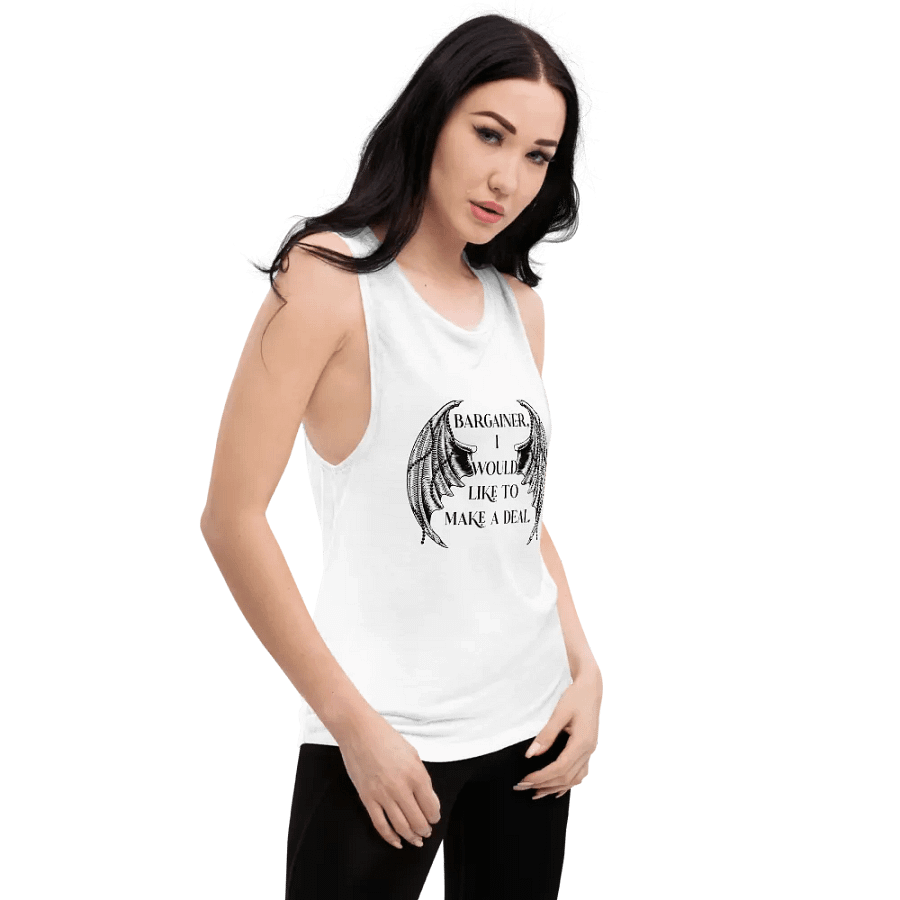 Bargainer Calling Card Bella+Canvas Women's Flowy Muscle Tank product image (55)