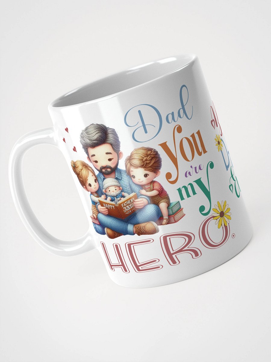 Hero Dad Family Reading Mug product image (7)
