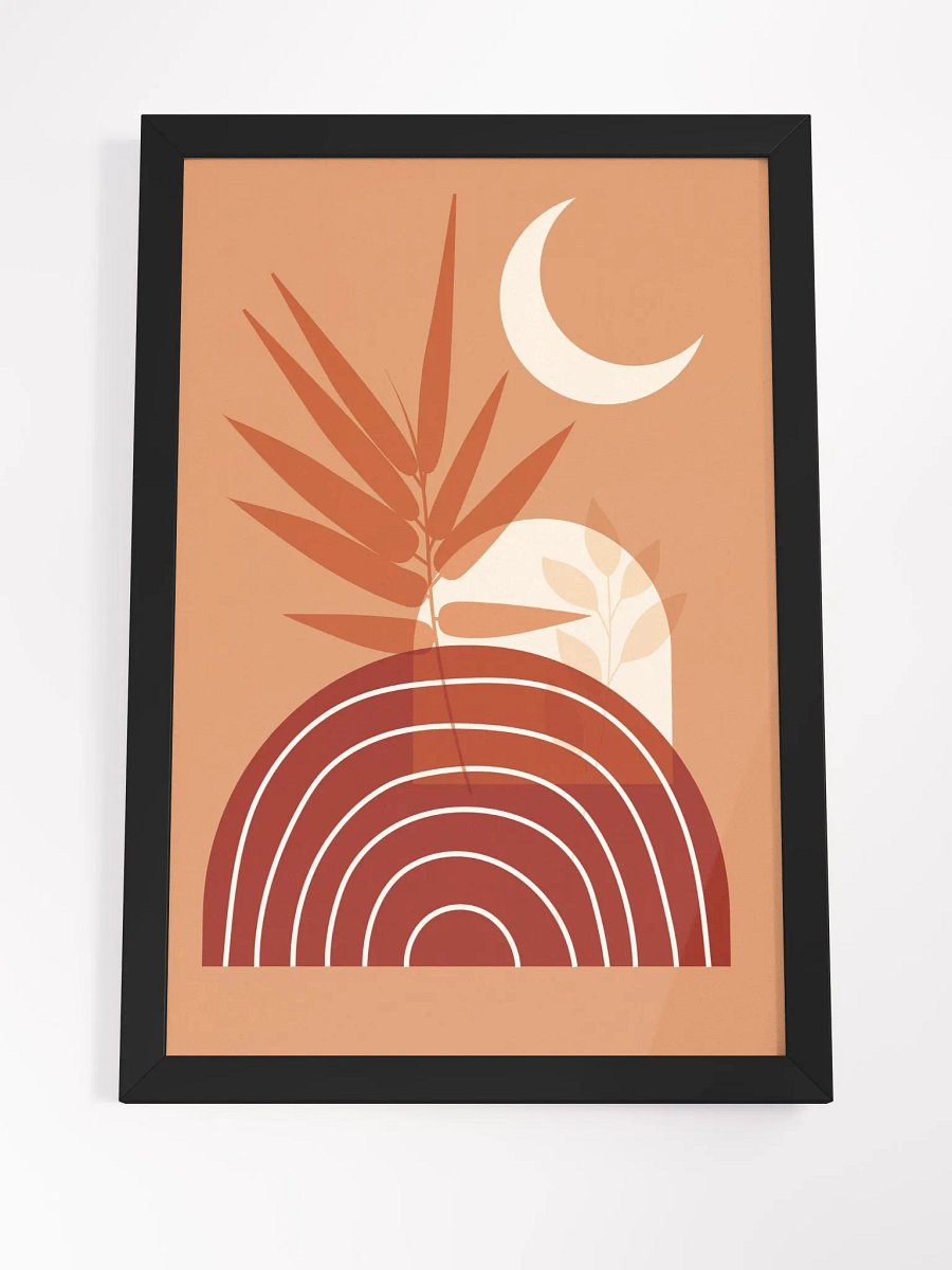 Lunar Tranquility Framed Matte Poster product image (24)